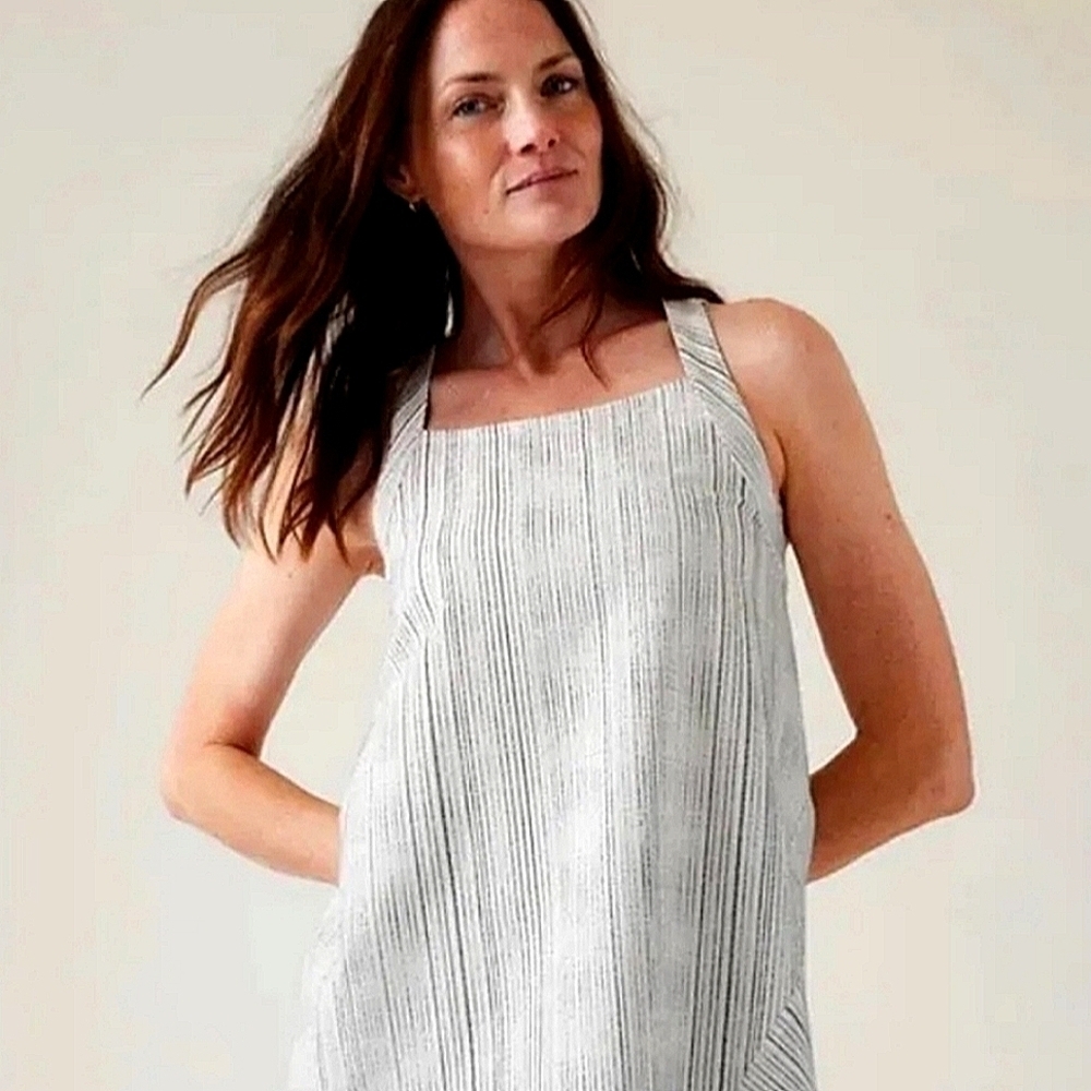 Athleta arrival tank Amara stripe small NWOT